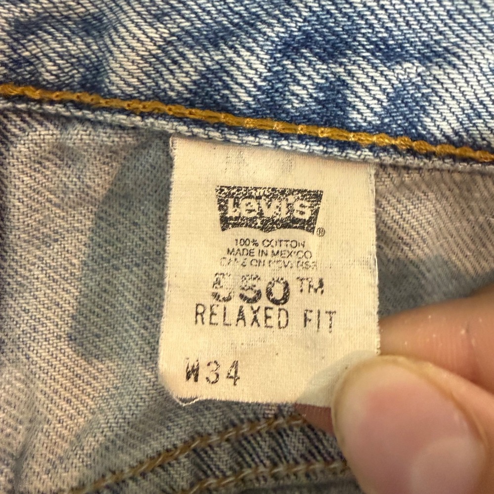Vintage 90s Levis 550 Baggy Jorts Size 34 Made In Mexico - Picture 8 of 9